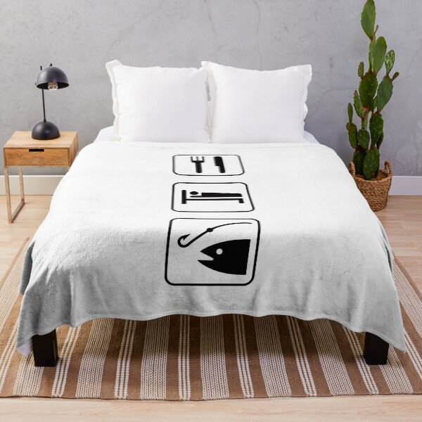 Item preview, Eat, Sleep, Fish designed and sold by Mount-Molehill.
