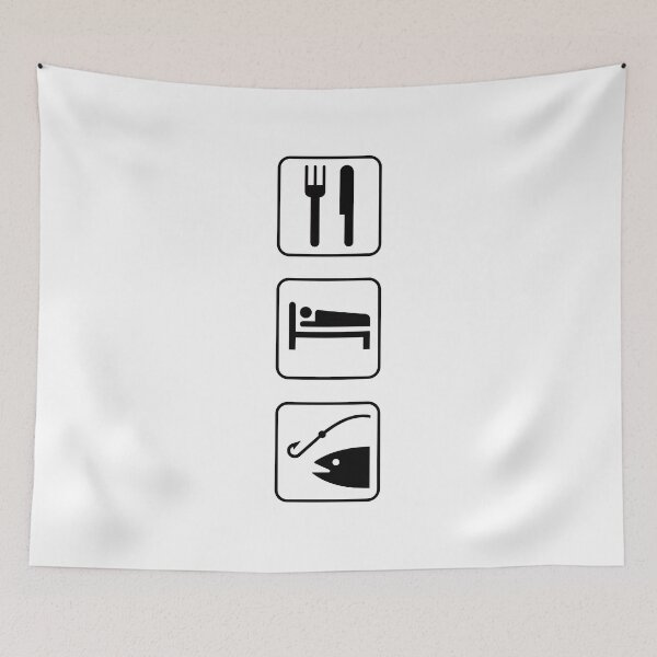 Item preview, Eat, Sleep, Fish designed and sold by Mount-Molehill.