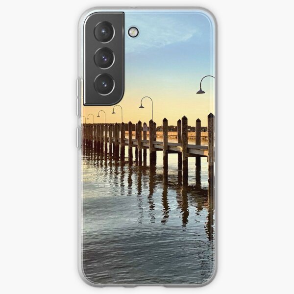 Rehoboth Beach Dock with Sunset Samsung Galaxy Soft Case