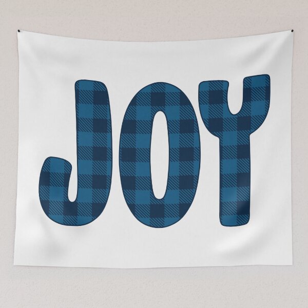 Item preview, Blue Plaid Joy designed and sold by Alaskandreamer.