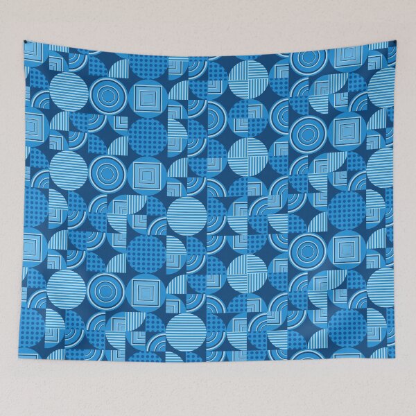 Item preview, Geometric Blue Cycle, Geometric Lover designed and sold by OB-Store.