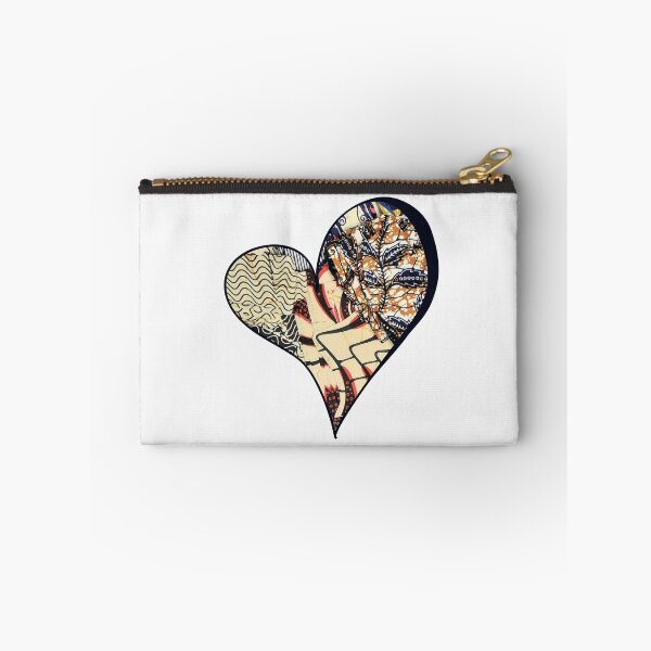 Item preview, African Fabric Heart Collage Art [#24] designed and sold by AfriStyleUK.