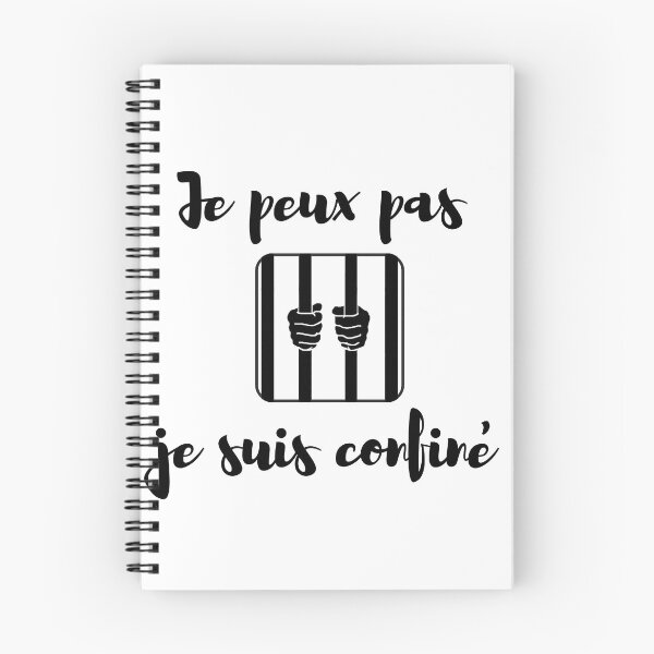 Aperçu de l'œuvre Je peux pas... je suis confiné - Fond blanc créée et vendue par ThinkHum.