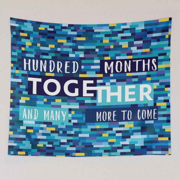 Item preview, 100th month together relationship status milestone designed and sold by IngaDesign.