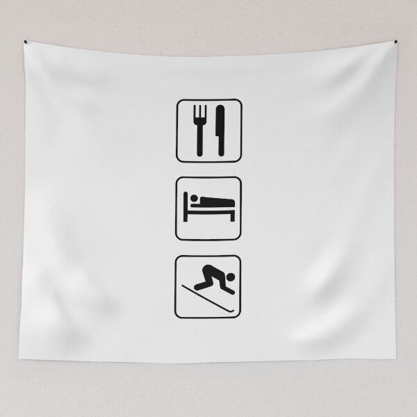Item preview, Eat, Sleep, Ski designed and sold by Mount-Molehill.