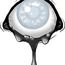 Blindes Auge Schwarzer Schleim Sticker Von Zenophrenic Redbubble