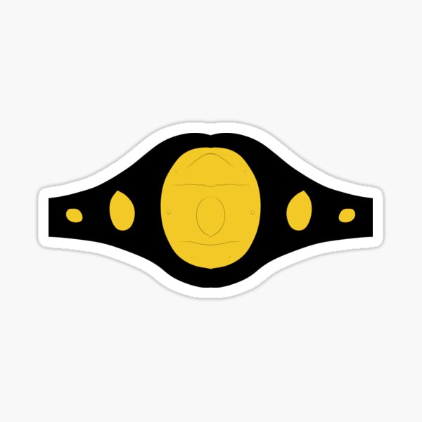 Item preview, black gold wrestling belt designed and sold by animouths.