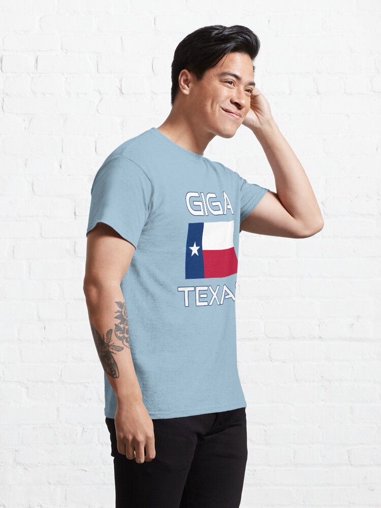 Alternate view of Giga Texas, Austin Texas, Texas Pride, Texas Flag Classic T-Shirt