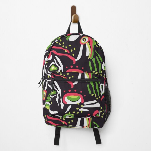 Item preview, Abstract tribal doodle art pattern in vibrant colors designed and sold by Elemesca.