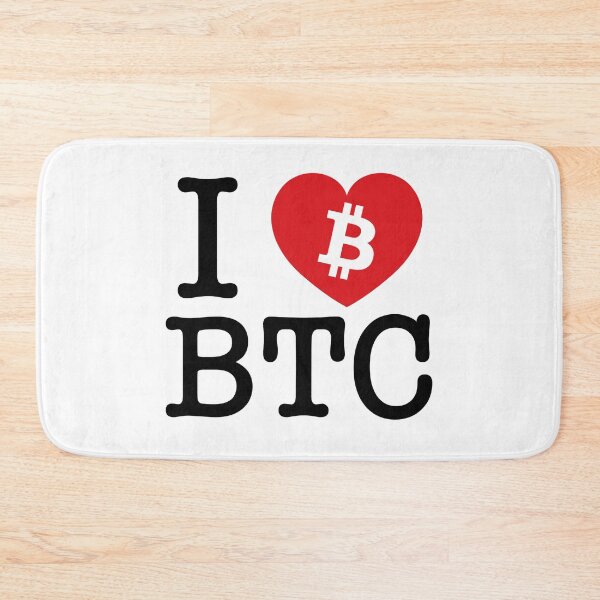 Item preview, I Love Bitcoin Btc Cryptocurrency designed and sold by JustLivinLife.