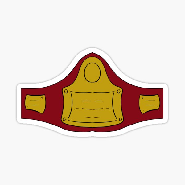 Item preview, Gold and red wrestling belt designed and sold by animouths.