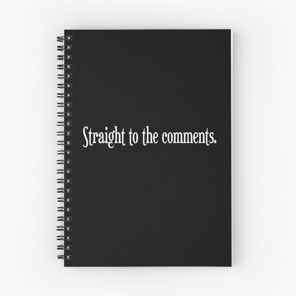 Item preview, Straight to the comments. Social Media White Print Humor designed and sold by luvmhykdesigns.