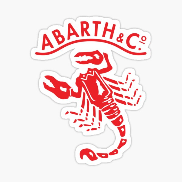 Abarth & Co - Logo Classique - Rouge Sticker