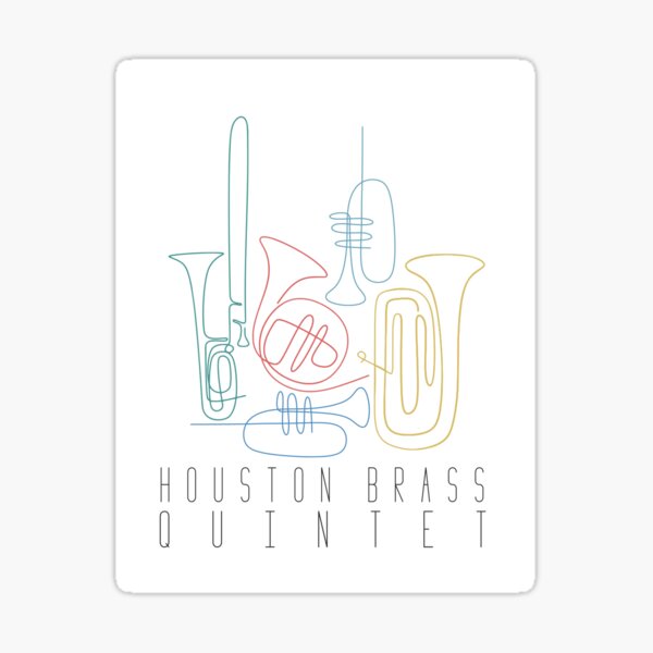 Houston Brass Quintet Graffiti Logo Sticker for Sale by TheHBQ