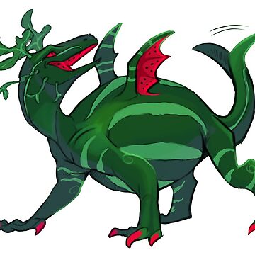 Artwork thumbnail, Watermelon Dragon by LeundraArt