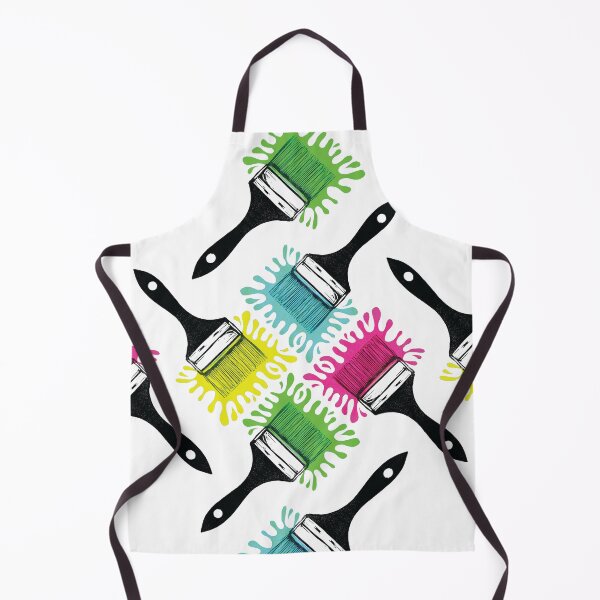 Artikelvorschau, Brush Splat Quartet - originales Linolschnitt-Design und Druck entworfen und verkauft von PixelPalmer.