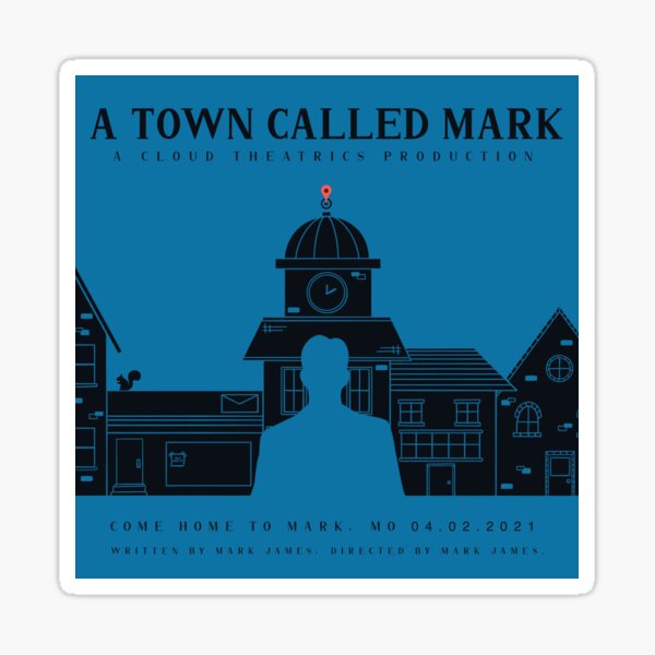 A Town Called Mark Full Poster (VINTAGE!) Sticker