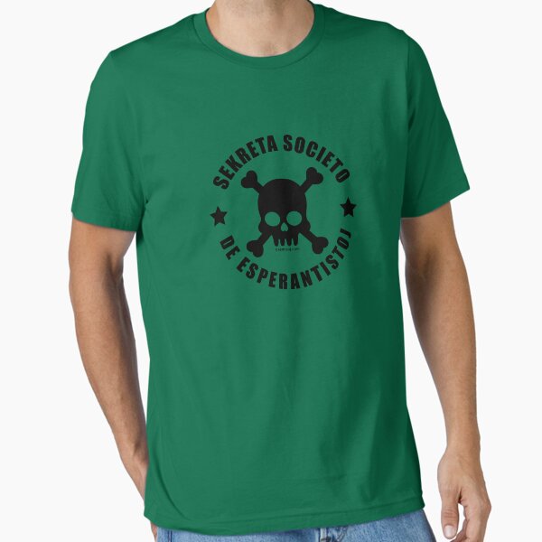 Sekreta Societo de Esperantistoj - Nigra Essential T-Shirt