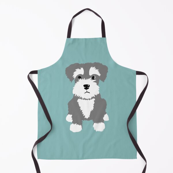 Item preview, Salt and Pepper Miniature Schnauzer puppy dog designed and sold by NattyDesigns.