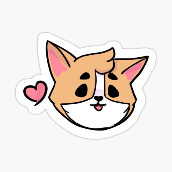 Item preview, Cute Corgi Love  designed and sold by PinkTeaWitch.