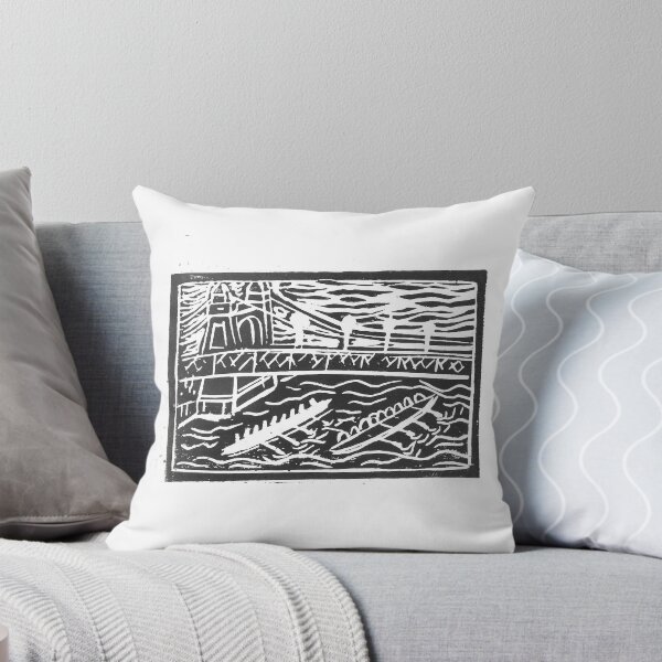 Item preview, Hammersmith Bridge linocut print design designed and sold by DaniEdmunds.