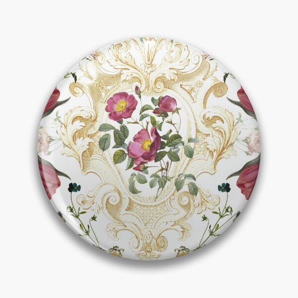 Artikelvorschau, Floral Rococo No. 1 Weiß entworfen und verkauft von Emma Kunz.