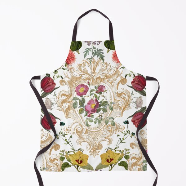 Item preview, Floral Rococo No. 1 white designed and sold by Emma Kunz.