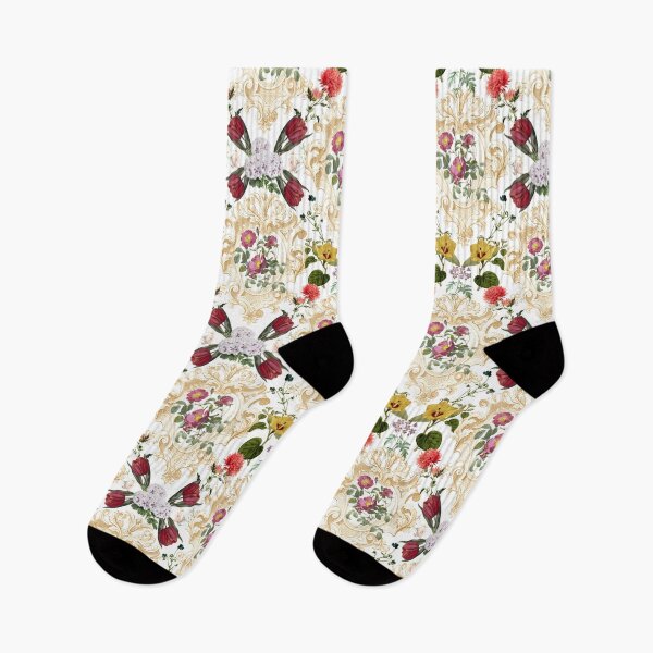 Item preview, Floral Rococo No. 1 white designed and sold by Emma Kunz.