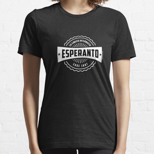 Esperanto, La Lingvo Internacia, Ekde 1887 - Blanka Essential T-Shirt