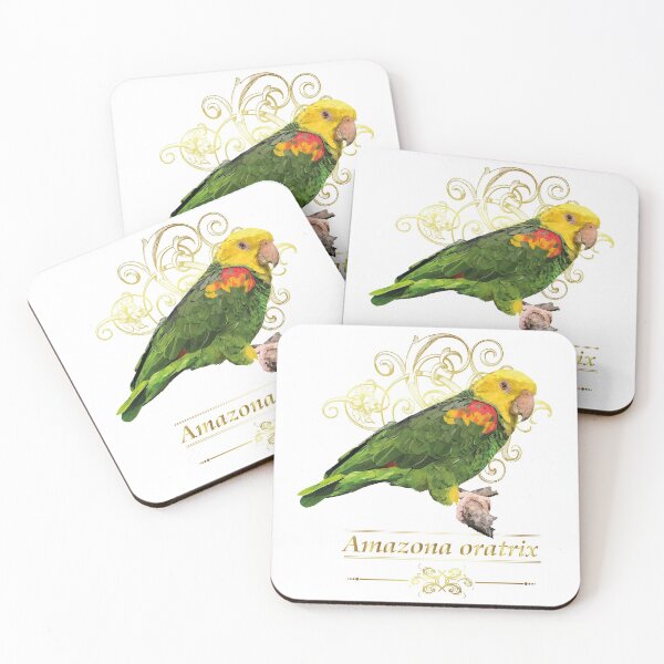 Item preview, yellow-headed parrot designed and sold by obscurite.