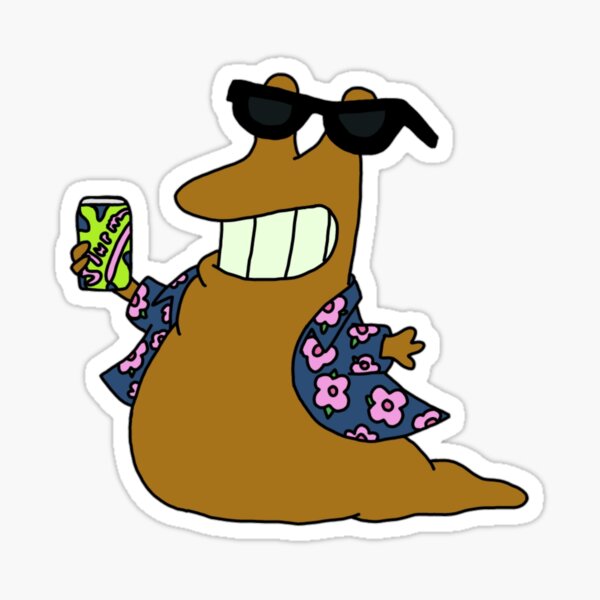 Party worm Sticker
