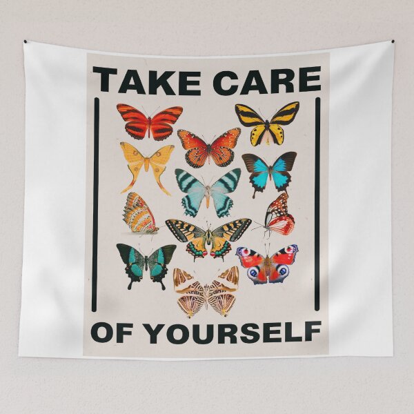 Item preview, take care of yourself butterflies designed and sold by Julia Santos.