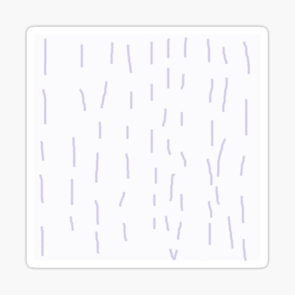 "Abstract Lavender Grass After Rain" Sticker