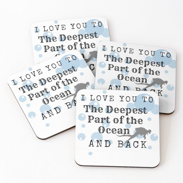 Item preview, I Love you to the deepest part of the ocean and back  designed and sold by Nixi-Nix.
