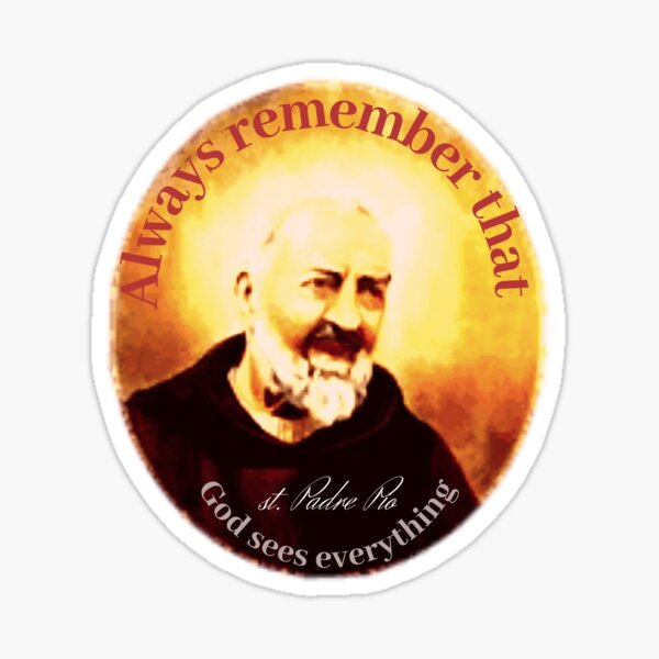 Saint Padre Pio Car Decal