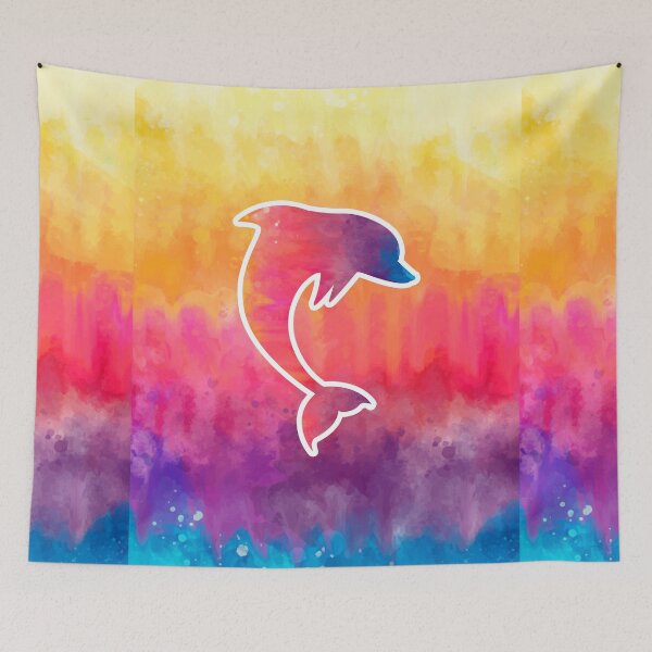 Item preview, Tie Dye Dolphin #2 designed and sold by SalahBlt.