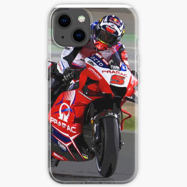 Johann Zarco fährt sein 2021 MotoGP Motorrad Abstract iPhone Flexible Hülle