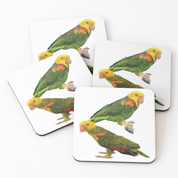 Item preview, yellow-crowned parrot designed and sold by obscurite.