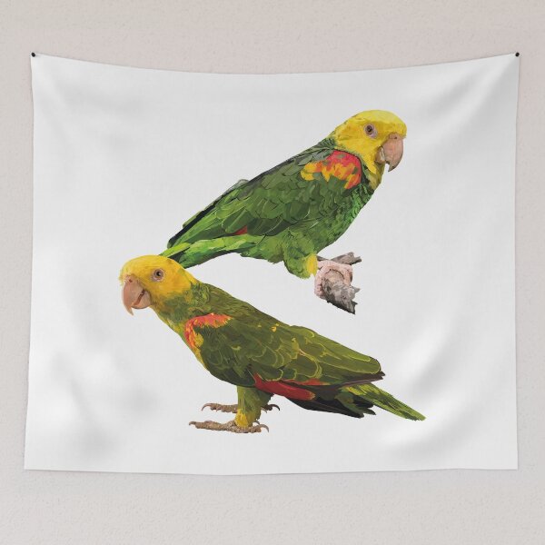 Item preview, yellow-crowned parrot designed and sold by obscurite.