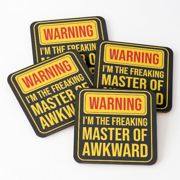 Item preview, Funny warning sign: Master of awkward designed and sold by DeliriousSteve.