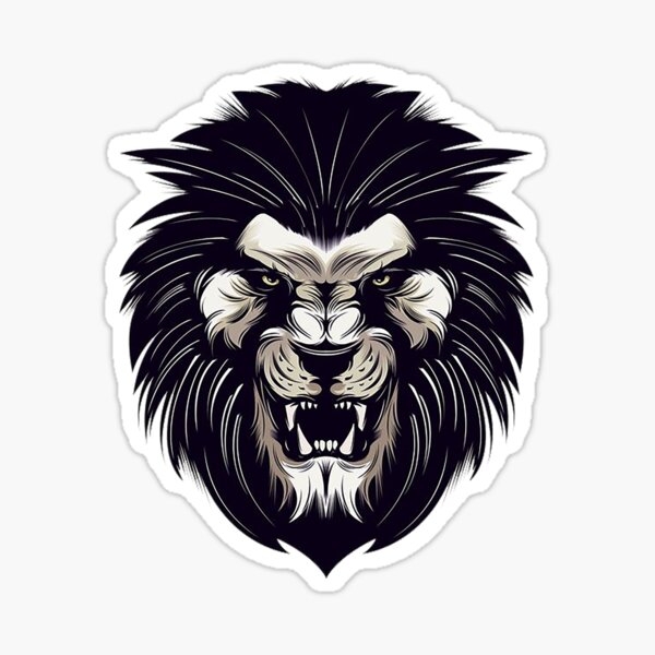 black lion king Sticker