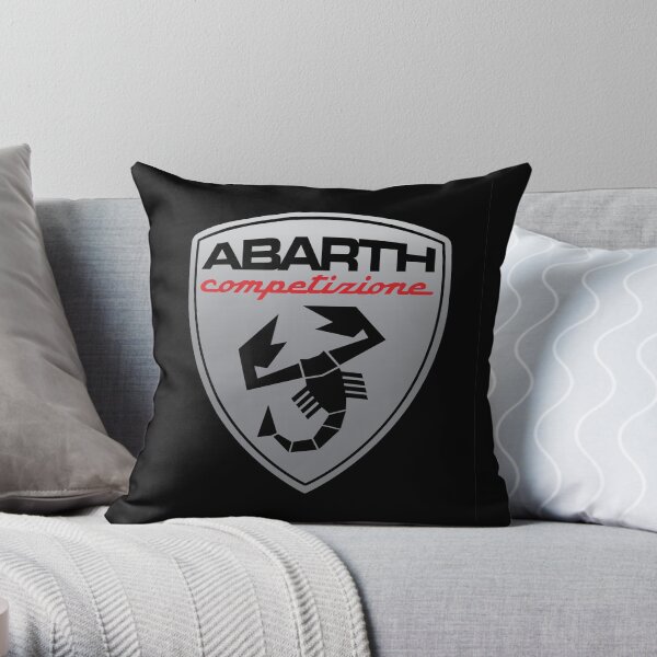 Abarth Grey1 Throw Pillow