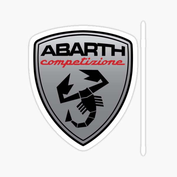Abarth Grey1 Sticker