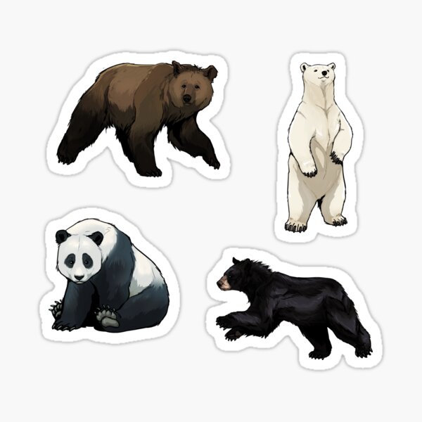 Polar Bear Sticker Set Graphic by Julia M · Creative Fabrica