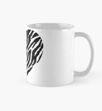 Herz Zebrastreifen. Liebe Tasse