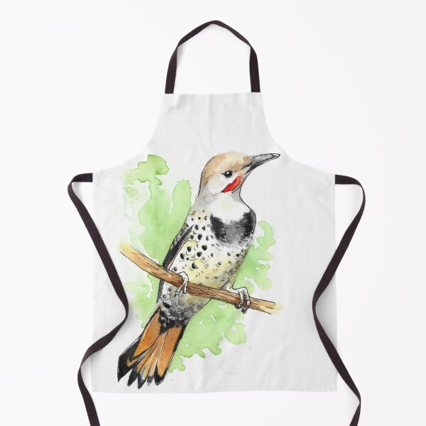 Item preview, Watercolor Northern Flicker Woodpecker designed and sold by BlackGoatPrints.