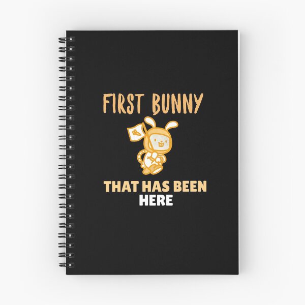 Item preview, First Bunny That Has Been Here! astronaut bunny designed and sold by GLwithUs.