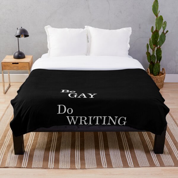 Item preview, Be Gay Do Writing (black background) designed and sold by Clistro.