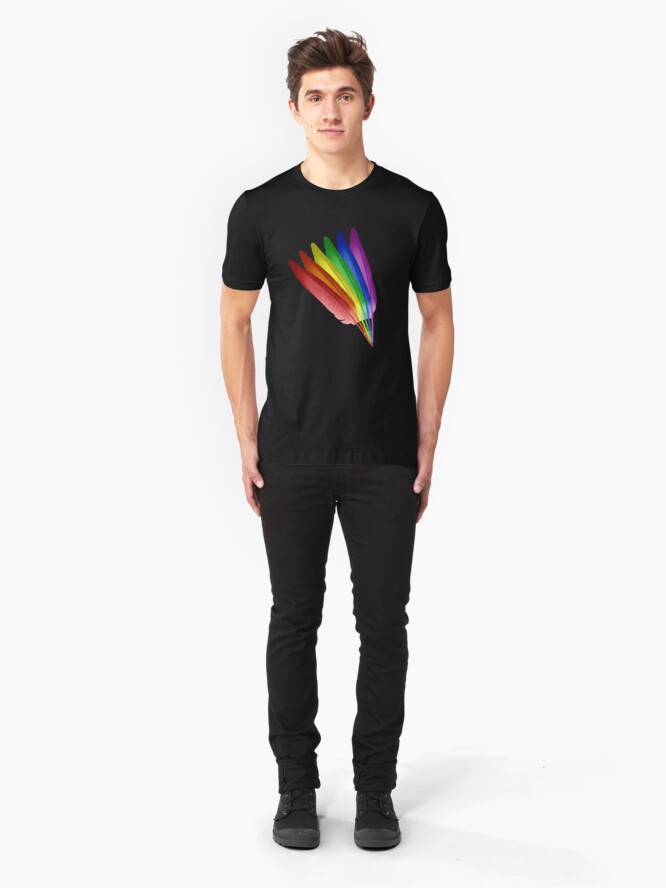 Alternate view of Feathered Pride Slim Fit T-Shirt