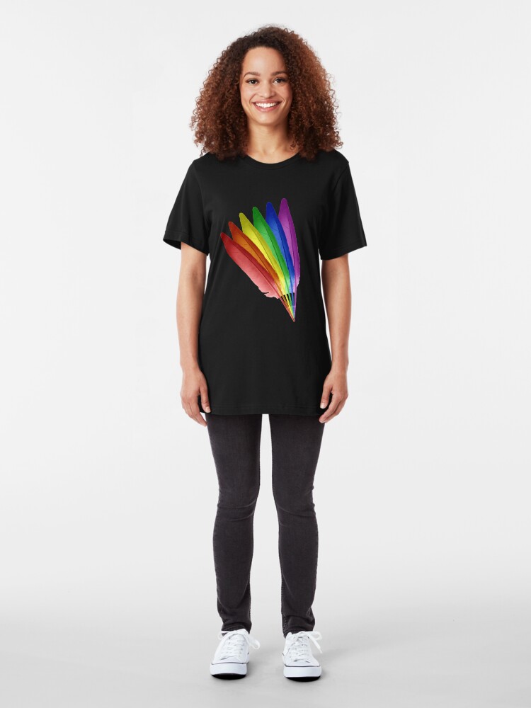 Alternate view of Feathered Pride Slim Fit T-Shirt